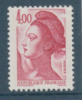 N° 2243 LIBERTE 4F GANDON VARIETE GROS POINT BLANC EN HAUT A DROITE ** - 1982-1990 Liberté (Gandon)