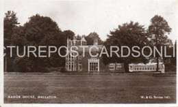 HALLATON MANOR HOUSE MARKET HARBOROUGH OLD R/P POSTCARD LEICESTERSHIRE - Otros & Sin Clasificación