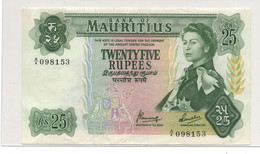 Mauritius 25 Rupees ND 1967 QEII P-32 EF - Mauricio