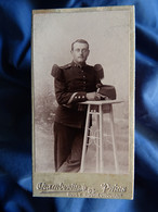 Photo Mini CDV  Chamberlin à Paris  Militaire  Sergent 87e Infanterie  CA 1900 - L604I - Antiche (ante 1900)