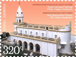 Armenia Arménie Armenien 2022 Mi 1284 Armenian Cultural Heritage In Asia Dhaka Bangladesh Church MNH** - Armenia