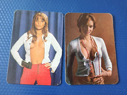 2 Items Lot / Spanish CALENDRIER DE POCHE EROTIQUE FEMME NU- Pretty Girl - POCKET Calendar -1976- Erotic - SEXY - NUDE - Small : 1971-80