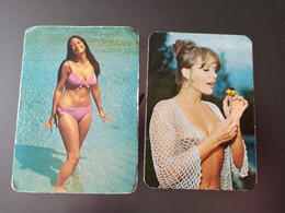 2 Items Lot / Spanish CALENDRIER DE POCHE EROTIQUE FEMME NU- Pretty Girl - POCKET Calendar -1973- Erotic - SEXY - NUDE - Small : 1971-80