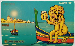 Malta 40 Units Lm 2  " Lowenbrau  Luzzu " - Malta