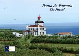 Azores Sao Miguel Island Ponta Da Ferraria Lighthouse New Postcard - Lighthouses