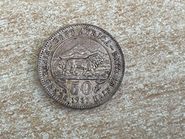 1937 British East Africa Silver 50 Cents/1/2 Shilling Coin VF/EF - Colonie Britannique