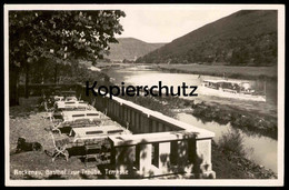 ALTE POSTKARTE ROCKENAU BEI EBERBACH AM NECKAR GASTHOF ZUR TRAUBE BES. KARL SCHMELZER DAMPFER Ansichtskarte Cpa Postcard - Eberbach