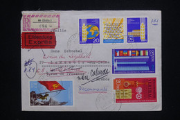 ALLEMAGNE - Enveloppe En Recommandé De Görlitz Pour La France En 1970, Affranchissement Recto Et Verso - L 127776 - Covers & Documents