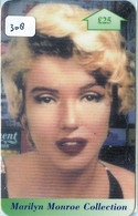 MARILYN MONROE (308)  *  Telecarte * Phonecard  ENGLAND  *  Cine Ma Film Movie Kino * - Personnages