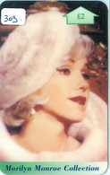 MARILYN MONROE (309)  *  Telecarte * Phonecard  ENGLAND  *  Cine Ma Film Movie Kino * - Personnages