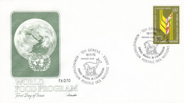 United Nations - Geneva Office 1976 World Food Programme Illustrated FDC - Cartas