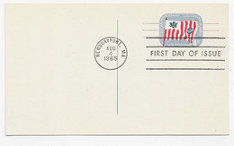 3701  Tarjeta Entero Postal Newburyport, Ma. 1965 - 1961-80