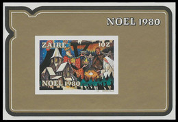 BL47**(1076) - Noël / Kerstmis / Weihnachten / Christmas - 1980 - ZAÏRE - Paintings