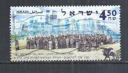ISRAEL 2008 - 100th ANNIVERSARY OF TEL AVIV - LAND LOTTERY IN 1909 - USED OBLITERE GESTEMPELT USADO - Usados (sin Tab)