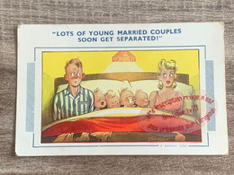 T07445 - Humour Couple Enfants Divorce - BAMFORTH - Lots Of Young Married Couples Soon Get Separated - Humour