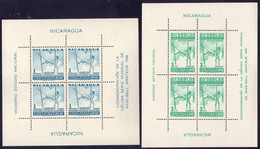 NICARAGUA - ATHLETICS - HIGH JUMP WITH - WORLD COMP. BASE BALL - MLH/MNH - 1948 - RARE - Tirage  1.000 Bl. - Jumping