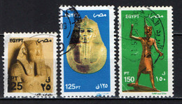 EGITTO - 2000 - King Seostris, King Psusennes I And King Tutankhamen - USATI - Usados