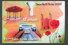 Montech (82 Tarn  Et Garonne)  Carte  Du 26e Salon Toutes Collections  2020 (neuve) (PPP38484) - Montech