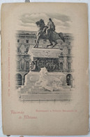 150 SAVOIA Cartolina Milano Monumento A Vittorio Emanuele II FP - Royal Families