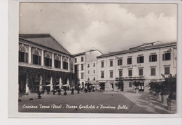 CASCIANA  TERME  PISA  PIAZZA GARIBALDI E PENSIONE STELLA  VG  1954 - Pisa