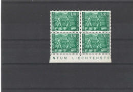 Liechtenstein Blokje Van 4 Zegels Uitgave April 1961 *** (7956) - Unused Stamps