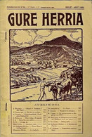 *GURE HERRIA*Juillet-Août 1935/ EN EUSKARIE /ROSSINI ET LES BASQUES..Etc.. /SCAN SOMMAIRE - Baskenland