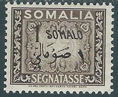 1950 SOMALIA AFIS SEGNATASSE CIFRA 1 S MH * - RF37 - Somalia (AFIS)