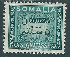 1950 SOMALIA AFIS SEGNATASSE CIFRA 5 CENT MH * - RF37-4 - Somalia (AFIS)