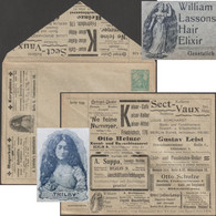 Allemagne 1901. Enveloppe Annonces. Théâtre, Tabac Autorisé Partout, Vin De Metz, Cheveux,  Roman George Du Maurier - Tabacco