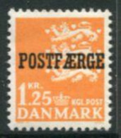DENMARK 1965 Parcel Post Overprint On Arms 1.25 Kr. Definitive  MNH / **.  Michel 40 - Colis Postaux