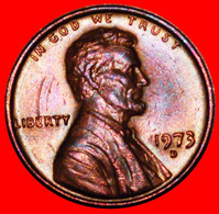 * MEMORIAL (1959-1982): USA ★ 1 CENT 1973D MINT LUSTRE! LINCOLN (1809-1865)★LOW START ★ NO RESERVE! - 1959-…: Lincoln, Memorial Reverse