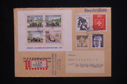 ALLEMAGNE - Enveloppe En Recommandé De Freiburg Pour La France En 1971, Affranchissement Varié -  L 127846 - Storia Postale