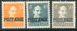 DENMARK 1945 Parcel Post Overprint On King Christian X Definitives MNH / **.  Michel 28-30 - Paquetes Postales