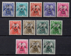 REUNION / 1949-1962 SERIES TAXE # 36 A 44 & 45 A 47 * / COTE 67.00 € (ref 3307aF) - Postage Due