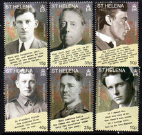 St. Helena 2008 90th Anniversary Of End Of WWII Set Of 6, MNH, SG 1077/82 - Saint Helena Island