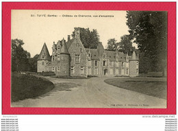 CPA (Réf: T- 359) 511 TUFFÉ (72  SARTHE) Château De Chéronne, Vue D'ensemble - Tuffe