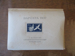 DAPOSTA 1937 DANTZIGER LANDESPOSTWERTZEICHEN AUSSTELLUNG - Dantzig
