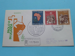 PAOLO VI In UGANDA -Citta Del VATICANO > FDC N° 7030 > Stamp 31 Lug1969 ( See / Voir Photo ) 105/V ! - FDC