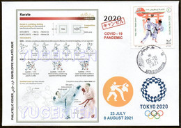 ARGELIA 2021 - Philatelic Cover - Karate Kumite Olympics Tokyo 2020 Olympische Olímpicos Olympic Martial Arts - COVID - Sin Clasificación