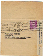 33 BORDEAUX RP Flamme RBV "Centenaire De L'esprit Des Lois" 9/11/1948 / Gandon 10F Montesquieu,écrivain, Littérature 905 - Mechanical Postmarks (Advertisement)