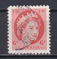 Canada, 1954, Queen Elizabeth, 6c, USED - Usados