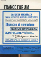 France-Forum N°127-128 Oct. Nov. 1973 - Ne Pas Se Limiter à L'immédiat - La Tragédie Du Chili - La Philosophie De Jacque - Autre Magazines