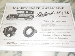 ANCIENNE PUBLICITE ARISTOCRATE AMERICAINE VOITURE PACKARD 1913 - Unclassified