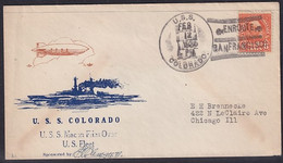 U.S.  S.  MACON  WITH  U.S. FLEET  ENROUTE - 1c. 1918-1940 Briefe U. Dokumente