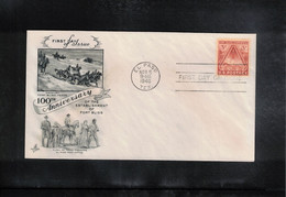 USA 1948 Fort Bliss Texas 100th Anniversary FDC - 1941-1950