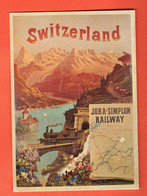 KCD-29 Repro Litho Affiche Plakat  Jura-simplon Railway Dents Du Midi Chateau Chillon GF NC - Simplon