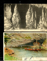 2 Cartes Grottes De Han  Utilisée (1913) - Rochefort