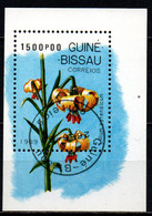 GUINEA BISSAU - 1989 - Lilium Pyrenaicum - SOUVENIR SHEET - USATO - Guinea-Bissau