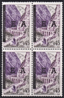 ALGERIE 1962 Y&T N° 361 Bloc De 4 Surcharge EA Typographique N** (1) - Argelia (1962-...)