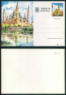 [IP # 02105 ] INTEIRO POSTAL STATIONERY - ESPAÑA - ZARAGOZA IGLESIA - 1931-....